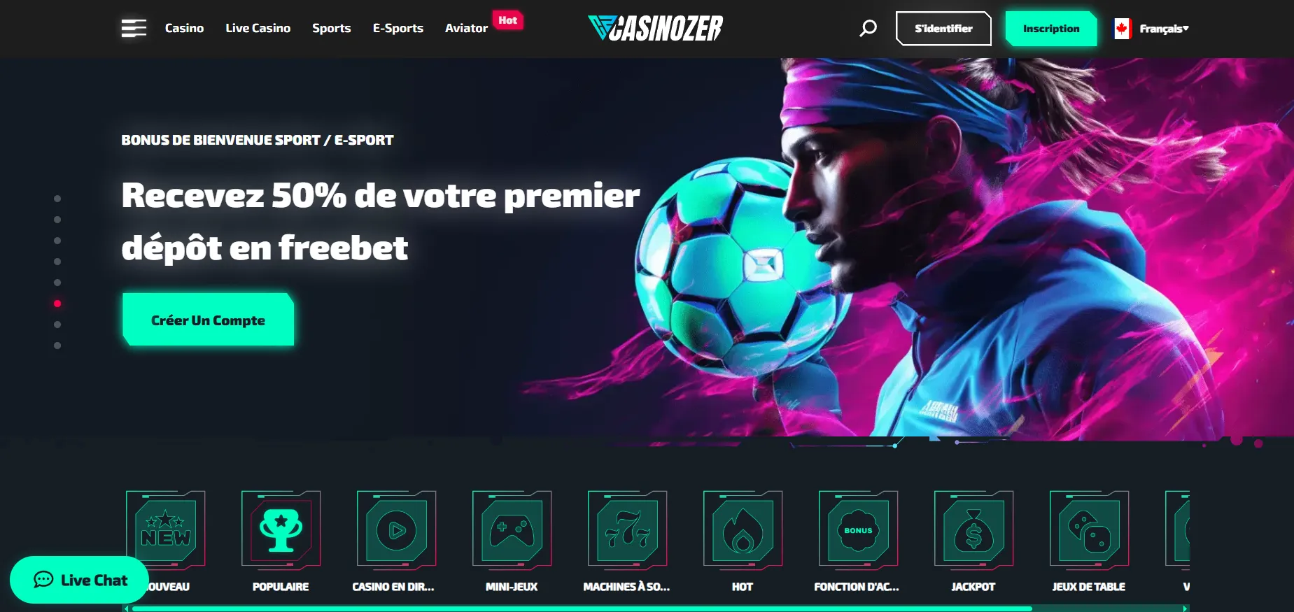 Fonctionnalités principales de Casinozer mobile pour les joueurs