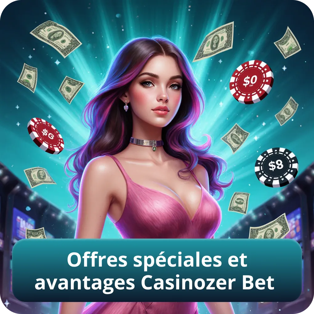 Offres spéciales et avantages Casinozer Bet
